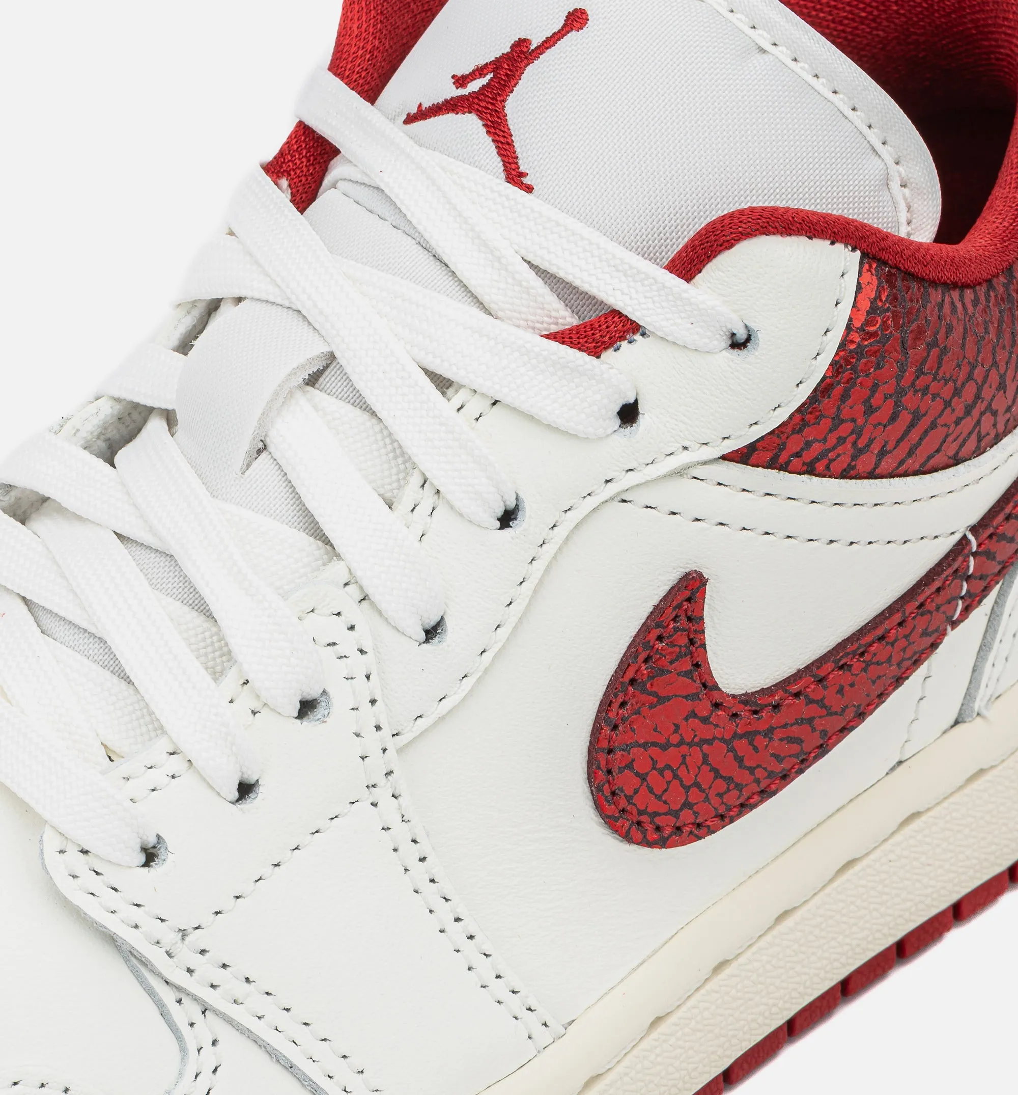 Air Jordan 1 Low SE Womens Lifestyle Shoe - Sail/Varsity Red/Team Red