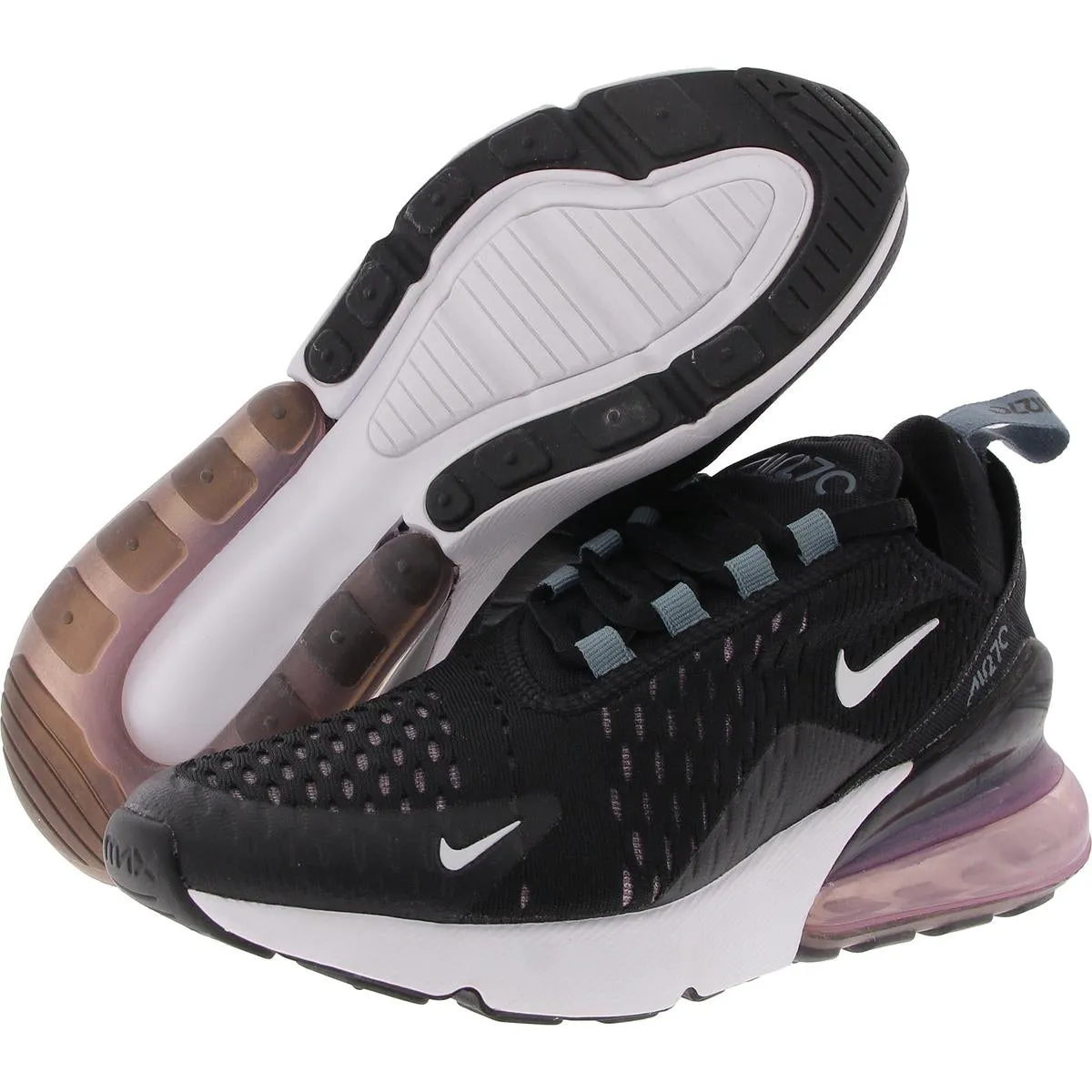 Air Max 270 Womens Lace-Up Manmade Running & Training Shoes