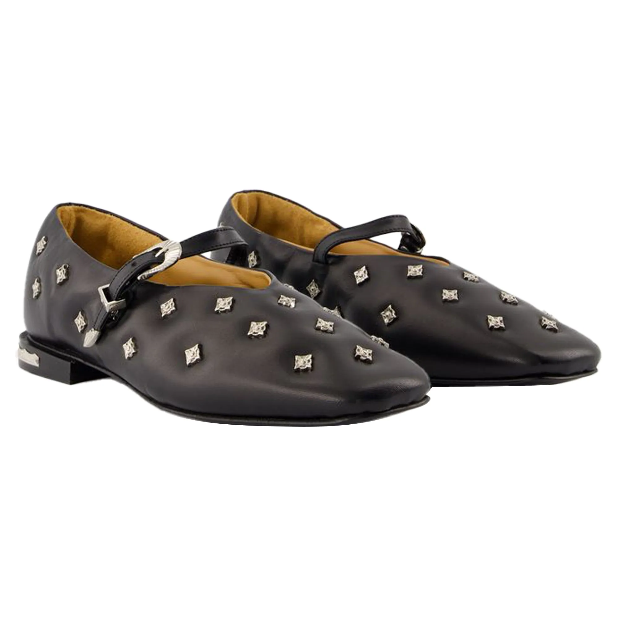 Aj1342 Ballerinas - Toga Pulla - Leather - Black