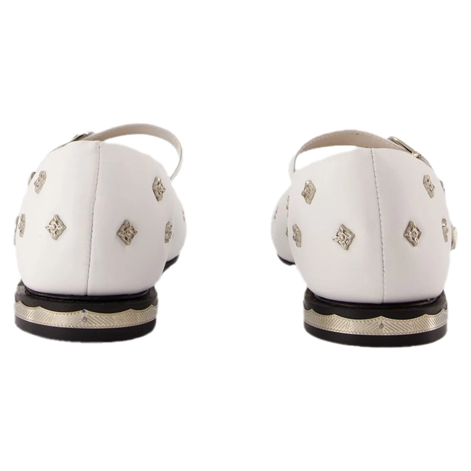 Aj1342 Ballerinas - Toga Pulla - Leather - White