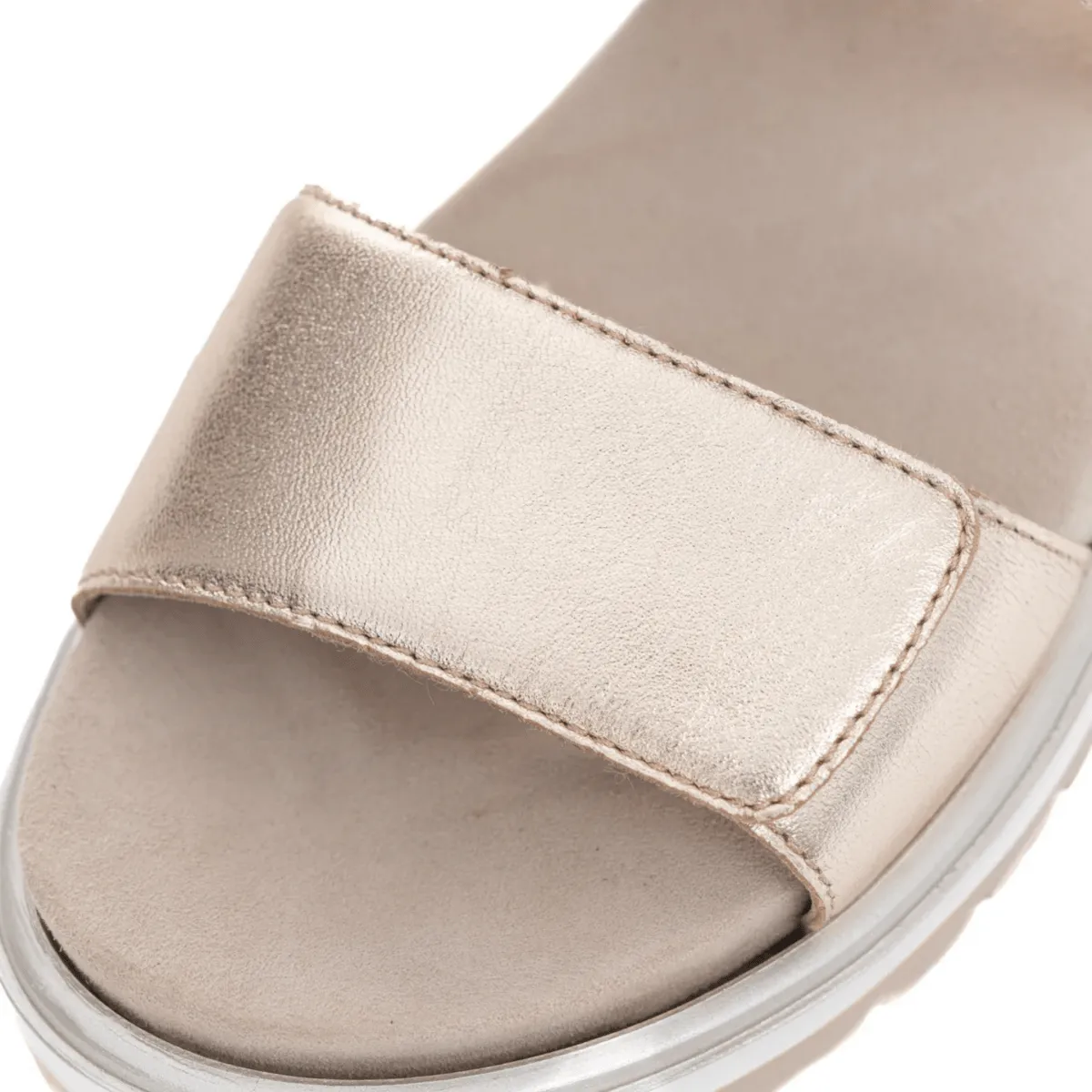 Ara Women's Marbella Sand Metallic Leather