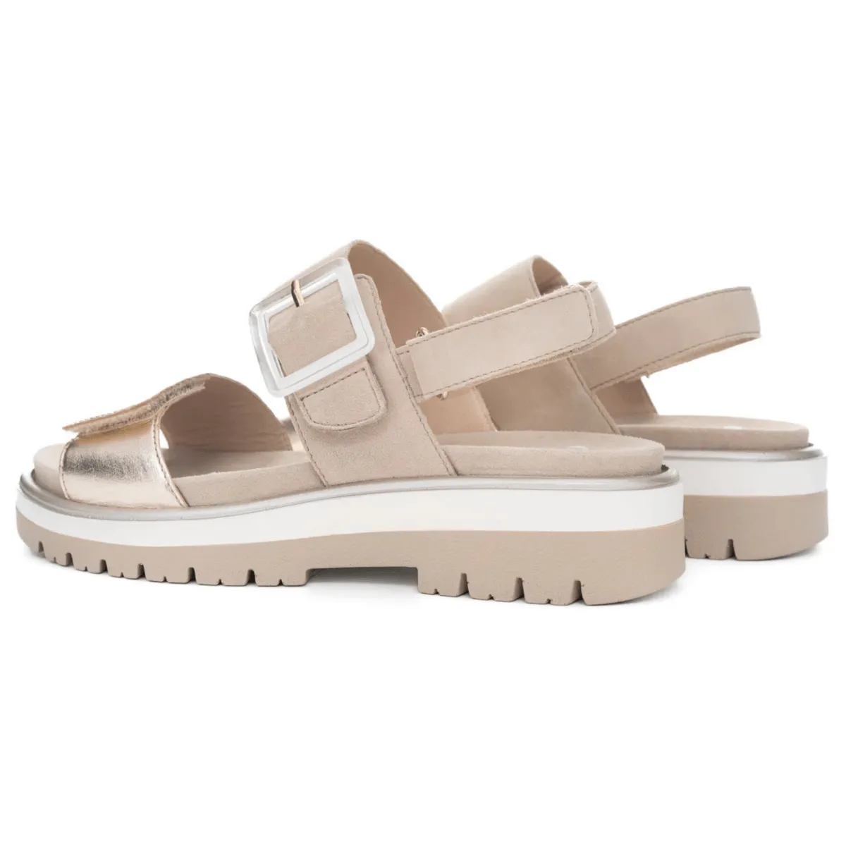 Ara Women's Marbella Sand Metallic Leather