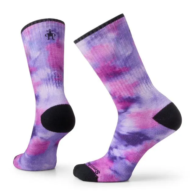 Athletic Far Out Tie Dye Print Targeted Cushion Crew Socks