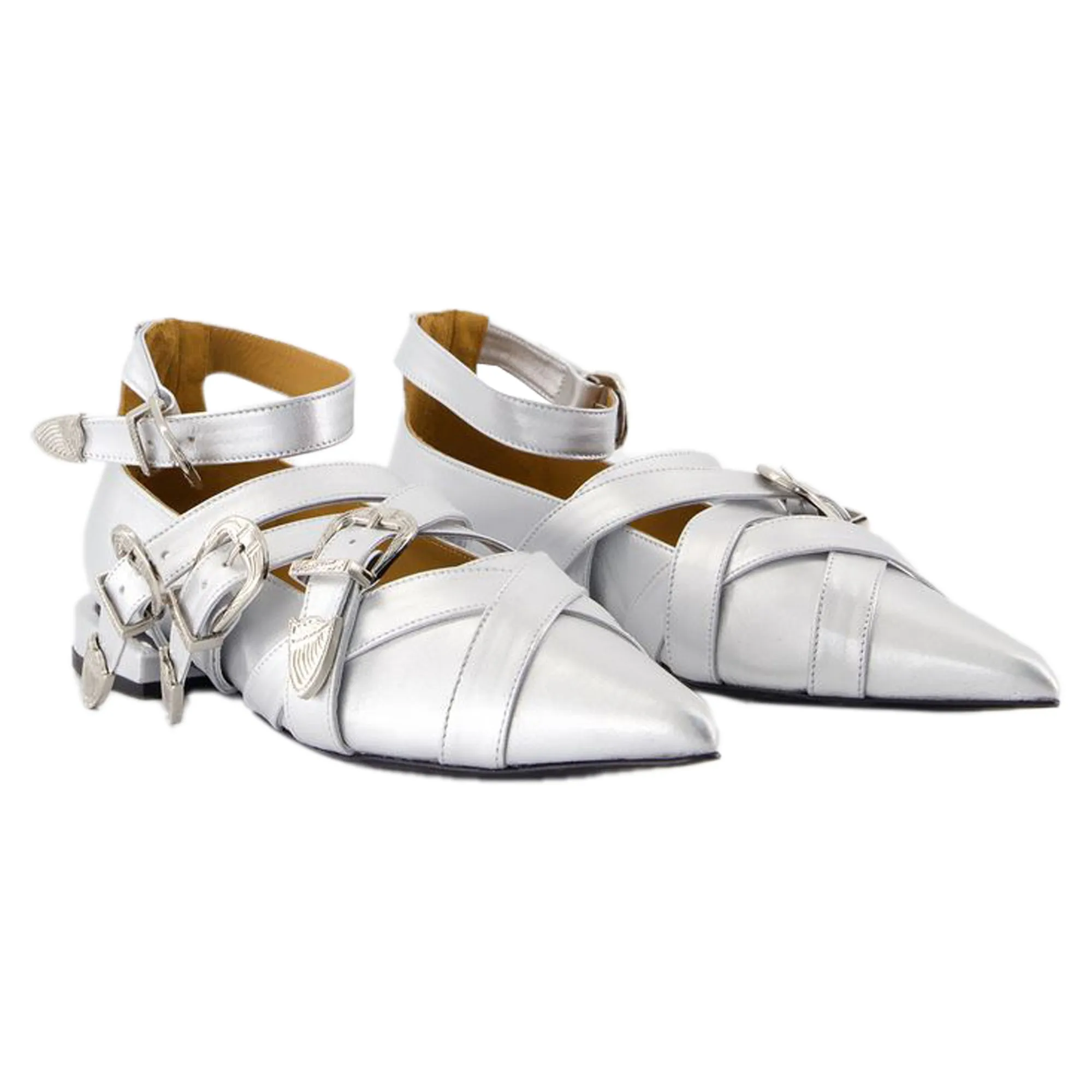 Ballerinas Aj926 - Toga Pulla - Leather - Silver