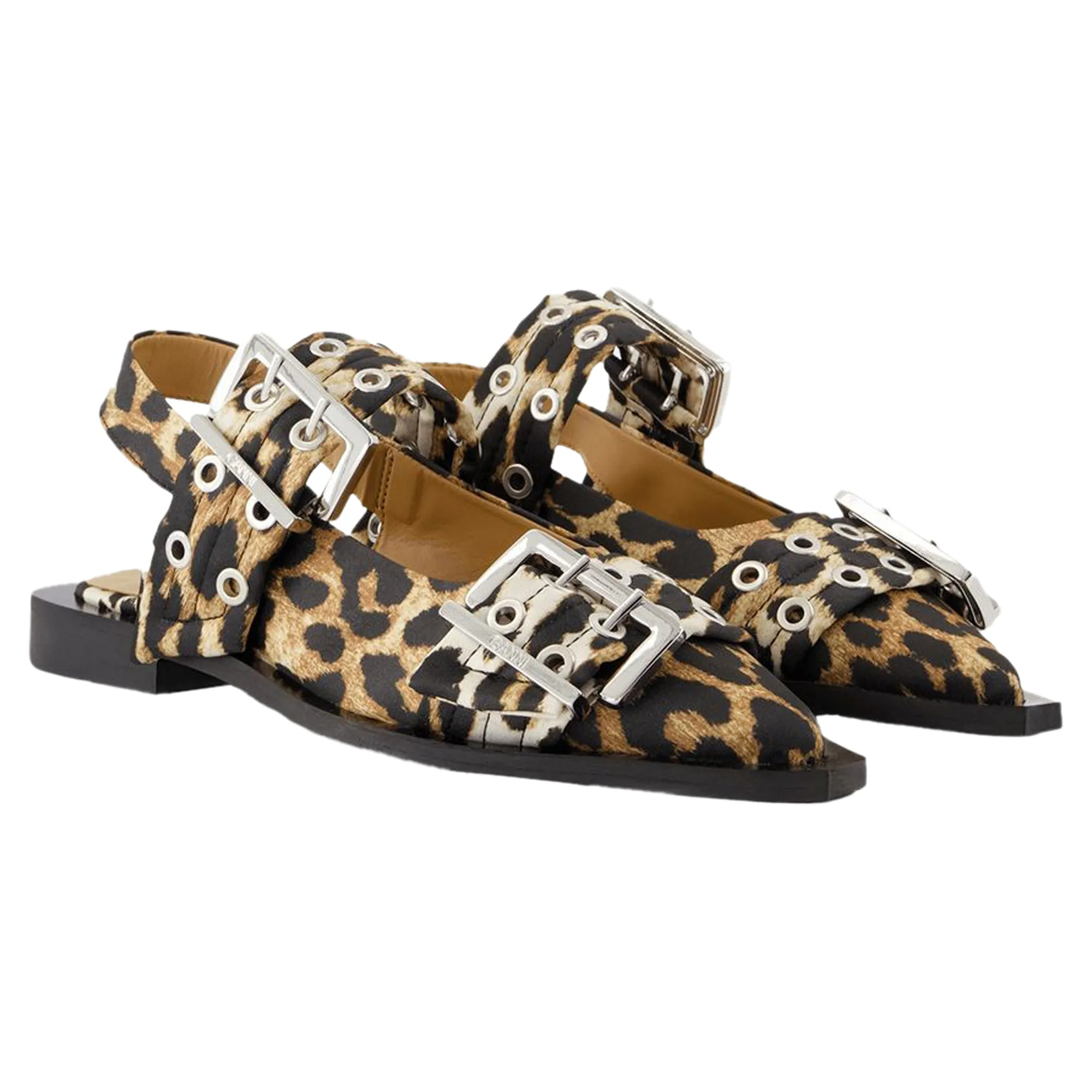 Ballerinas Feminine - Ganni - Synthetic - Printed