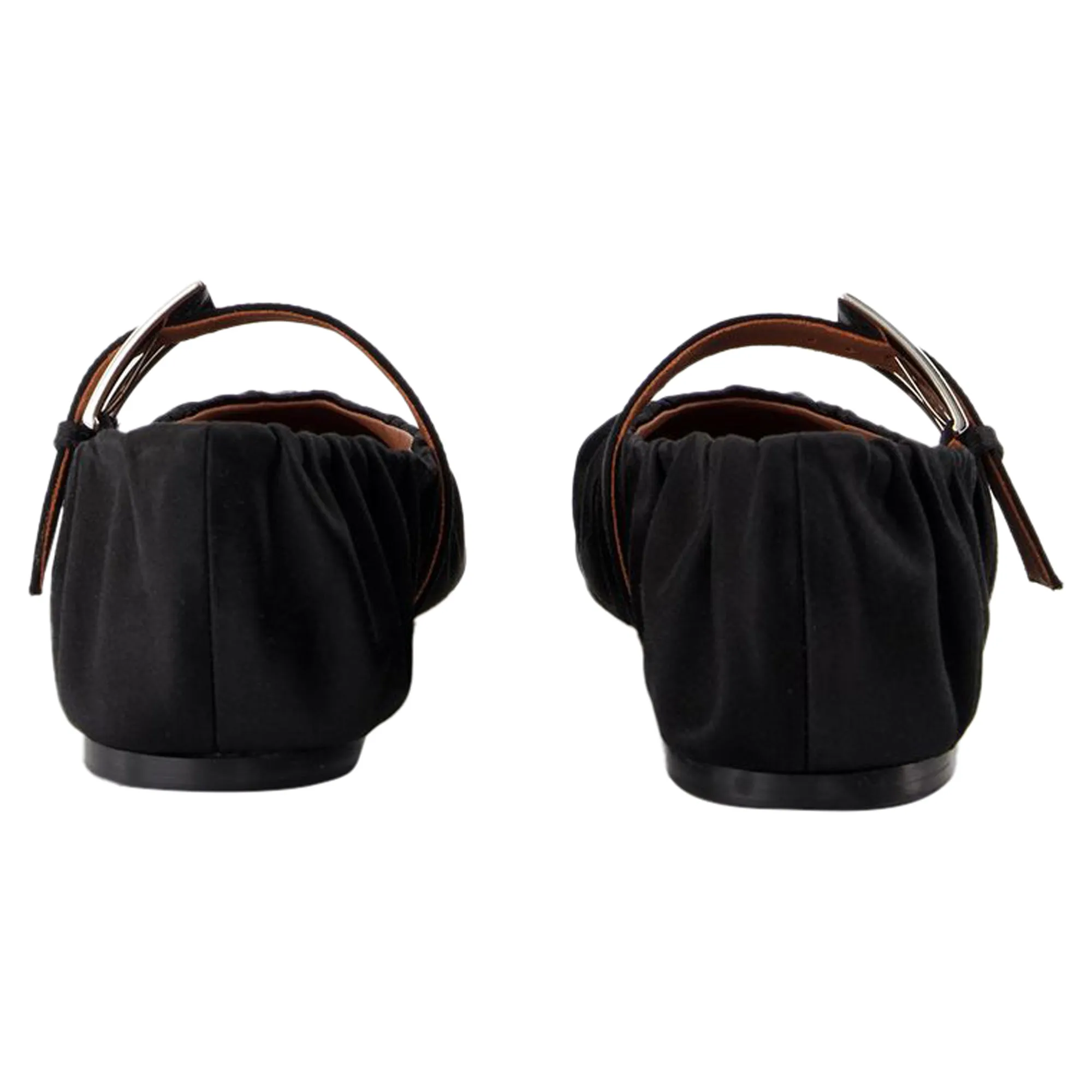 Ballerinas Sveva Plisse - Paris Texas - Silk - Black