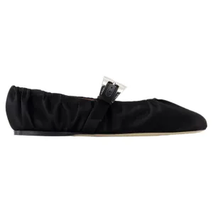 Ballerinas Sveva Plisse - Paris Texas - Silk - Black