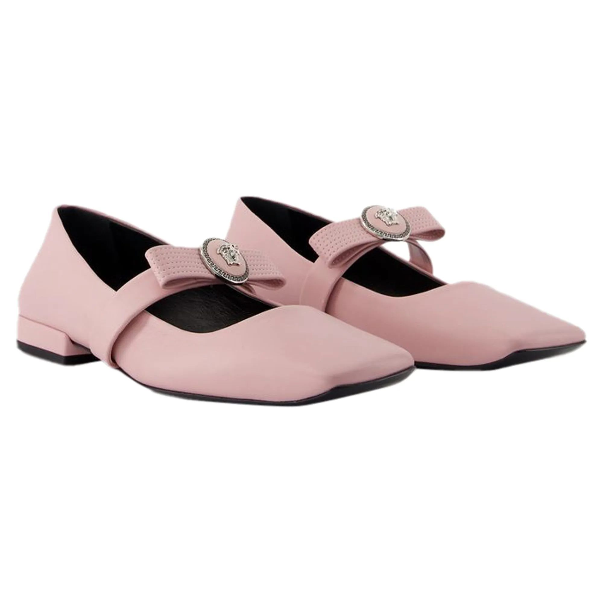 Ballerinas - Versace - Leather - Pink
