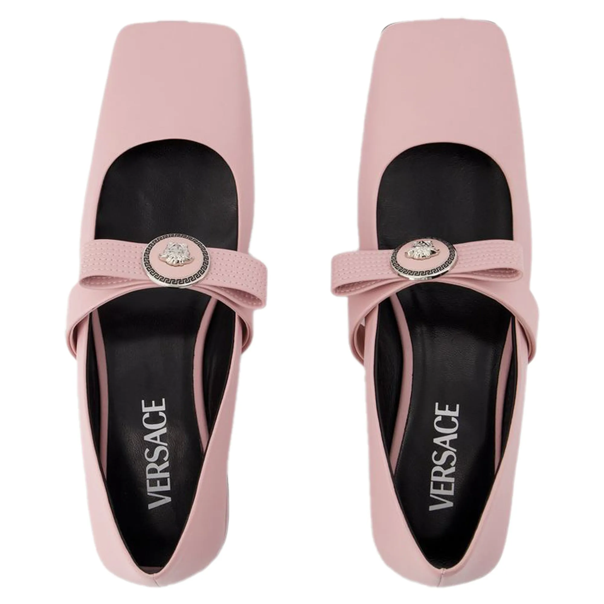 Ballerinas - Versace - Leather - Pink