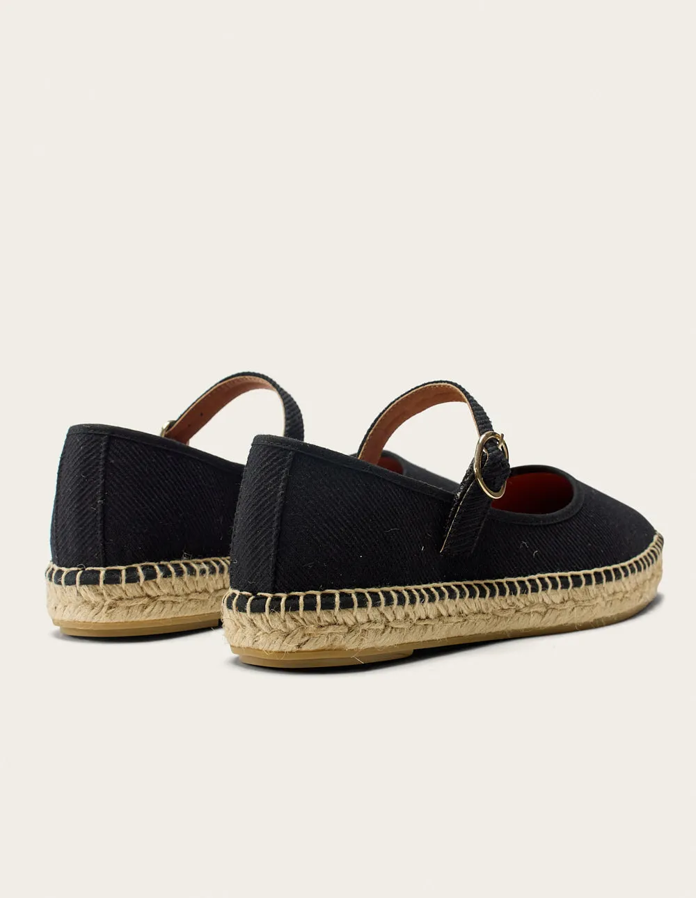 Bebi Espadrilles - Black canvas