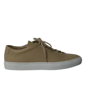 Common Projects Achilles Low Top Sneakers in Nude Leather
