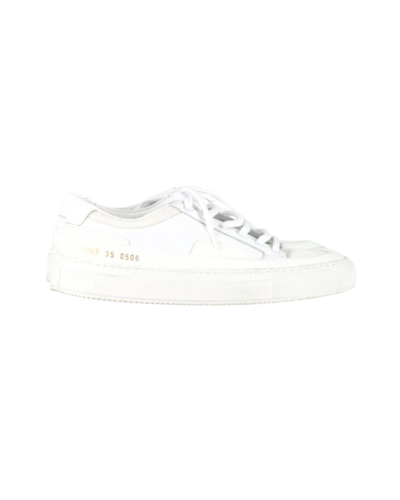 Common Projects Achilles Super Sneakers in White Leather