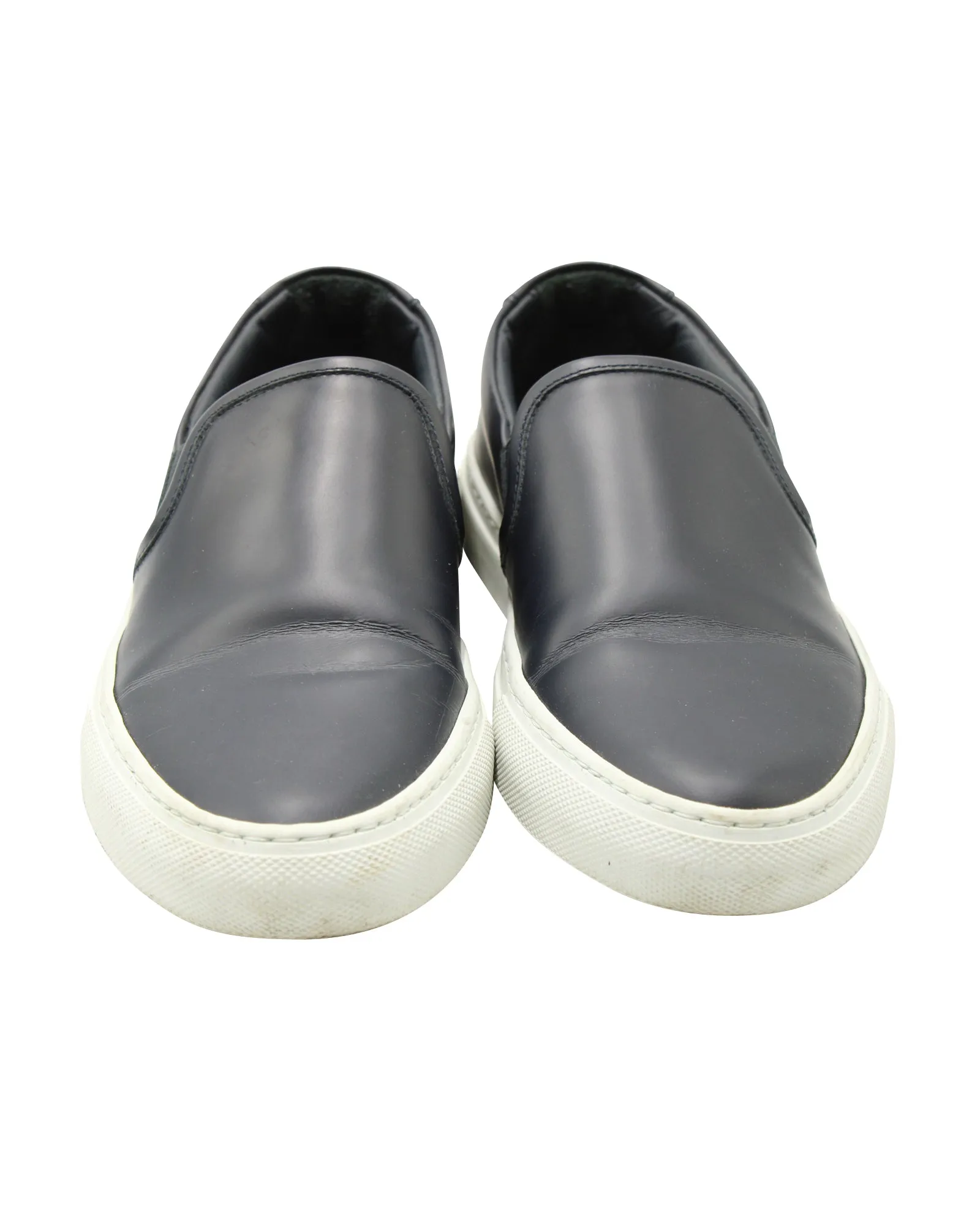 Common Projects Slip On Sneakers in Black Leather