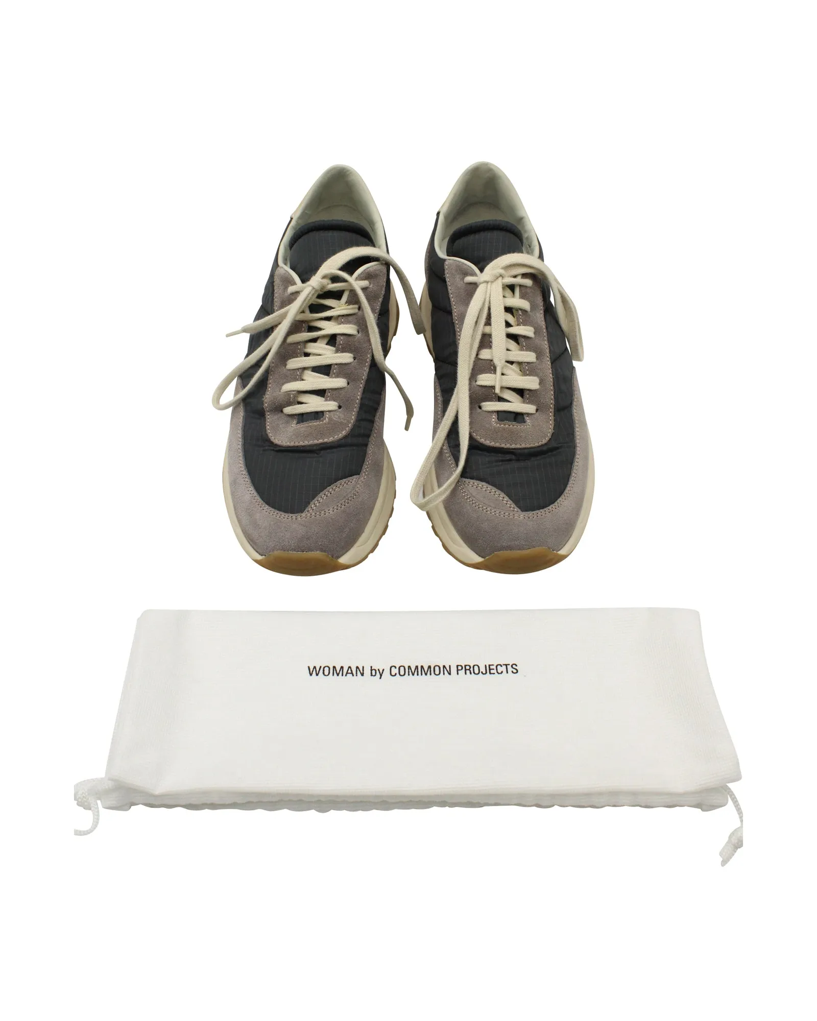 Common Projects Track Classic Low Top Sneakers in Grey Suede