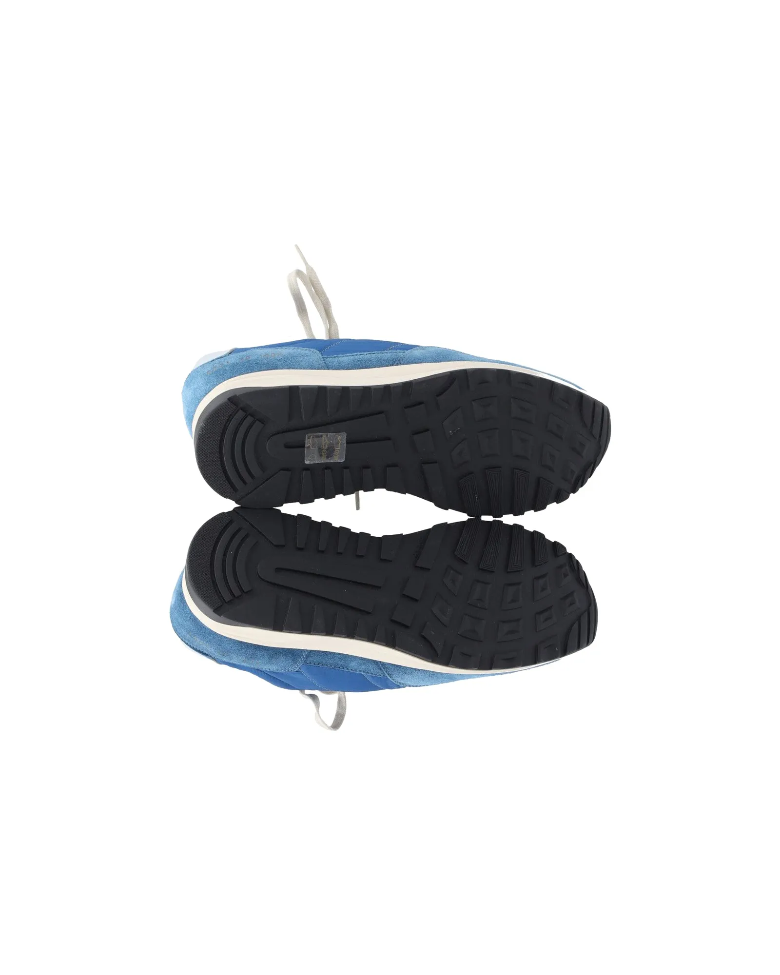 Common Projects Track Classic Ripstop Sneakers in Blue Leather & Suede