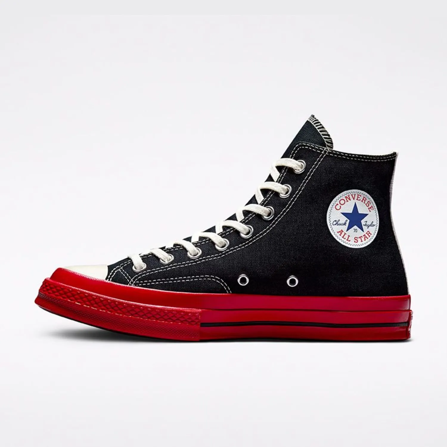 Converse Chuck 70 CDG HI Black/Red-Egret  A01793C Men's
