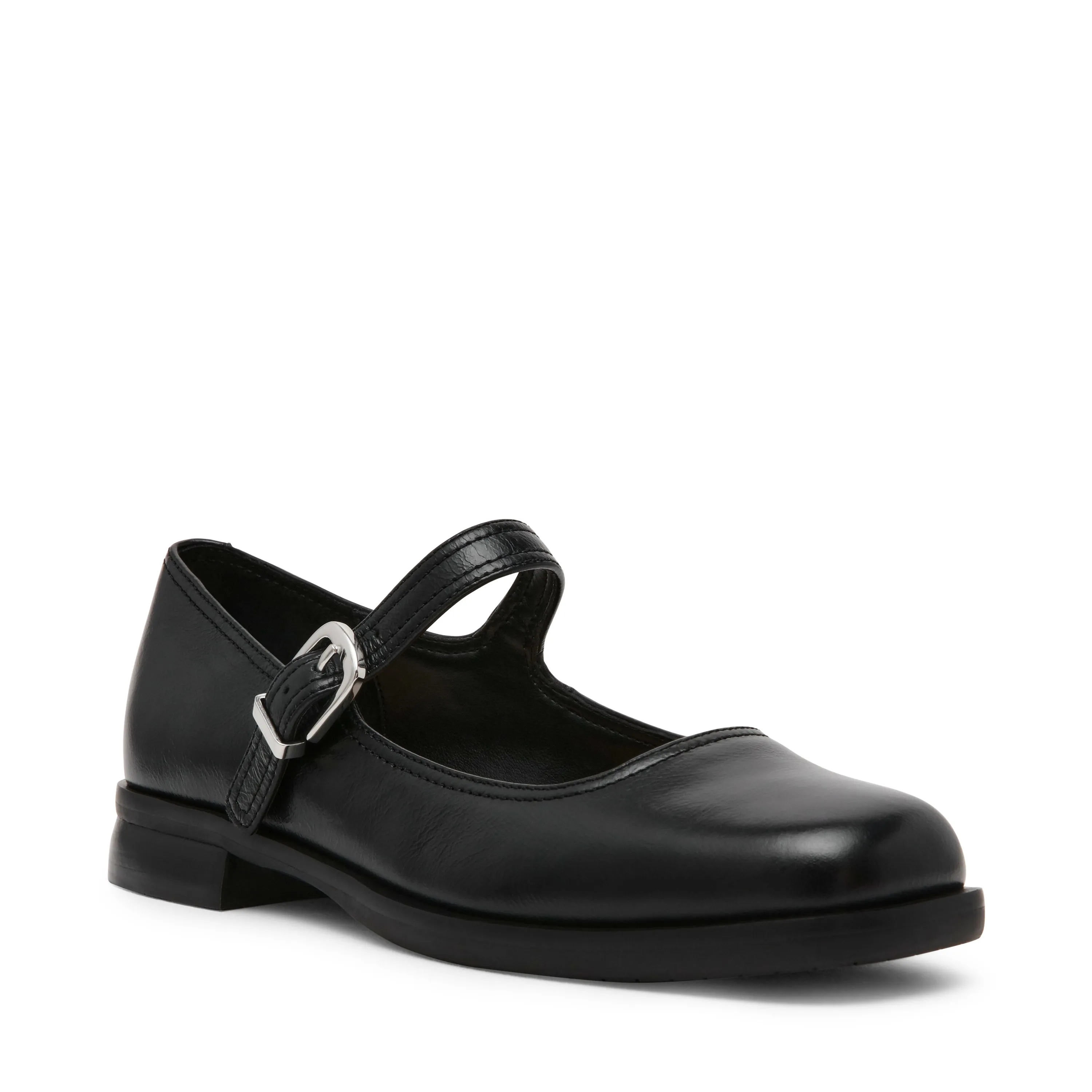 Delancy Flat Shoe BLACK LEATHER