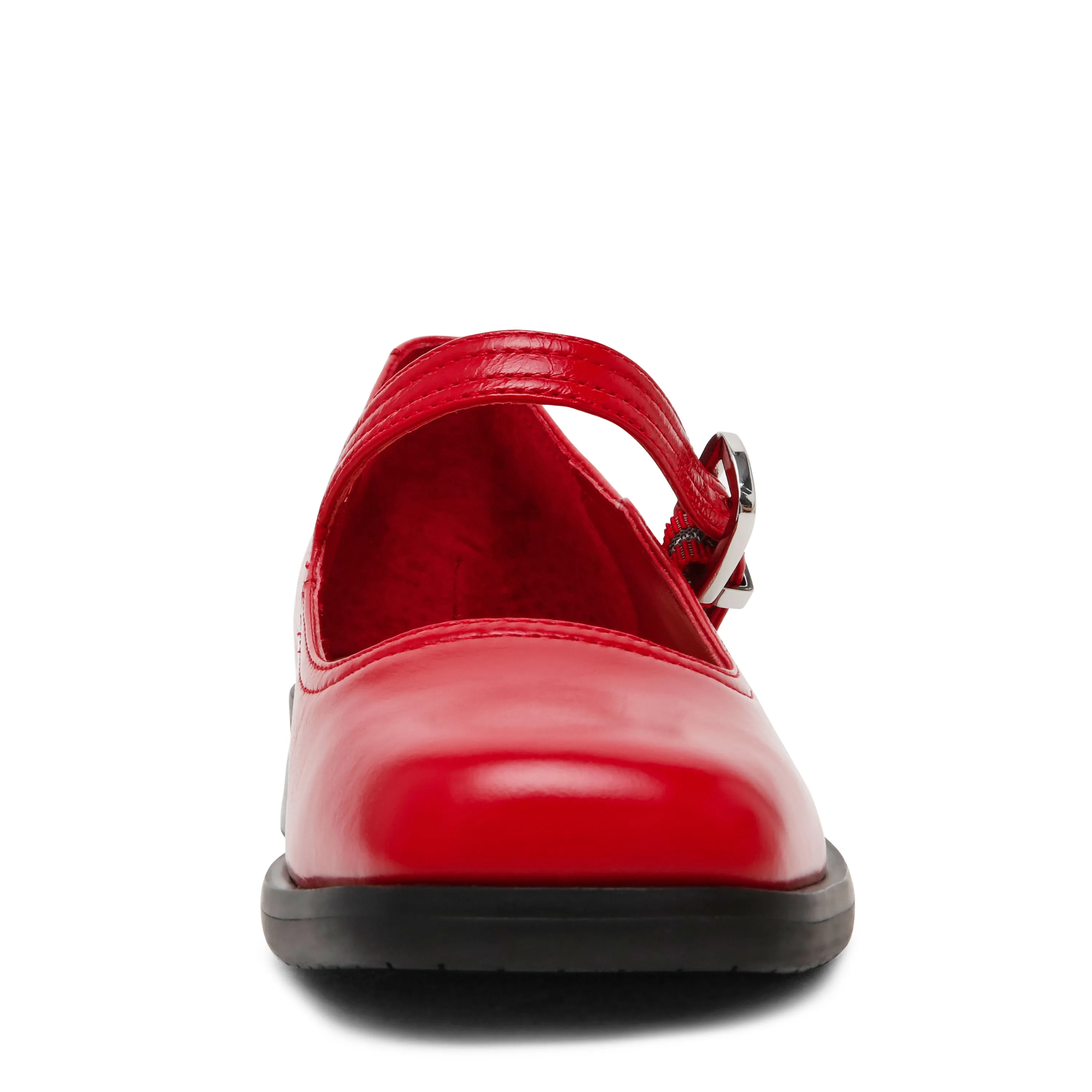 Delancy Flat Shoe RED LEATHER