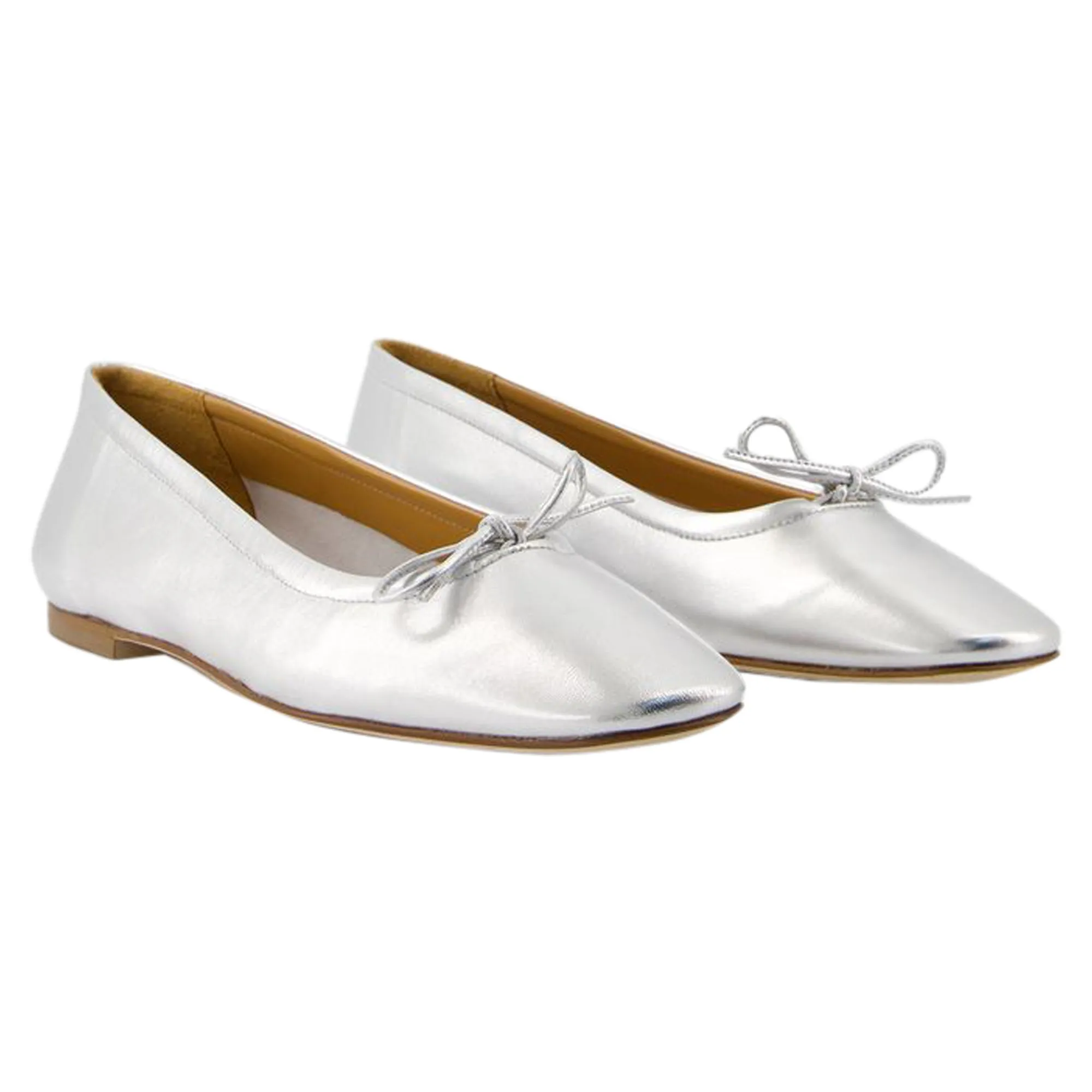 Delfina Ballerinas - Aeyde - Leather - Silver