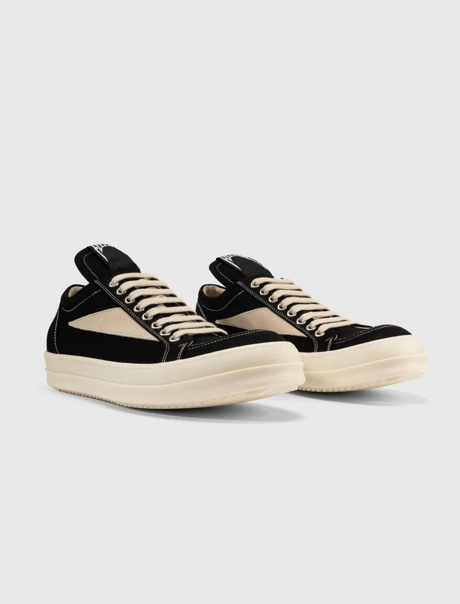 DENIM VINTAGE SNEAKERS "BLACK/MILK"
