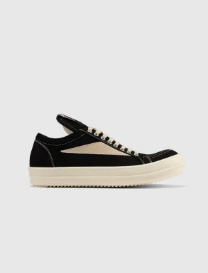 DENIM VINTAGE SNEAKERS "BLACK/MILK"