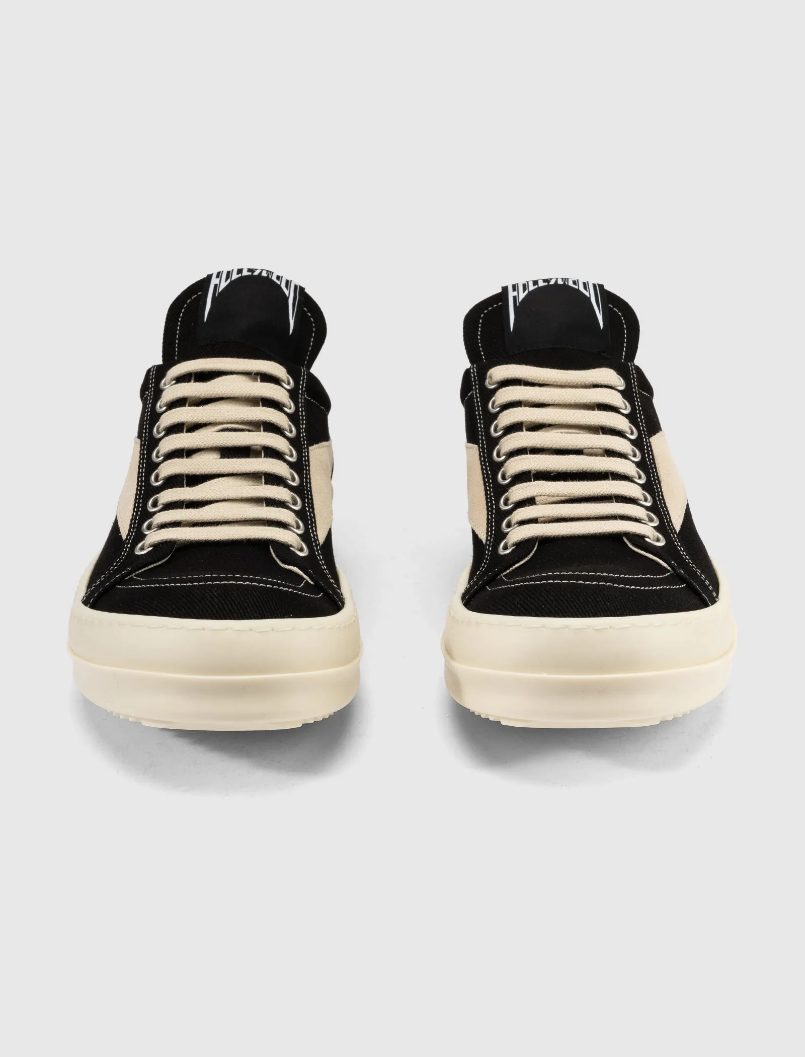 DENIM VINTAGE SNEAKERS "BLACK/MILK"