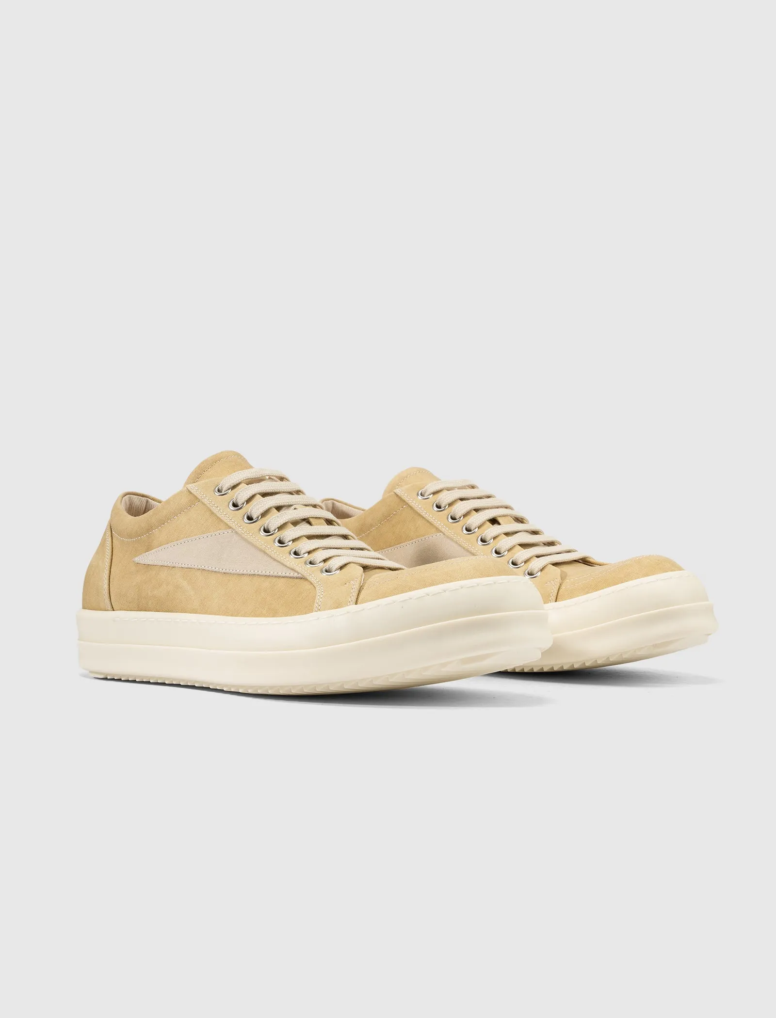 DENIM VINTAGE SNEAKERS "PARCHMENT/MILK"