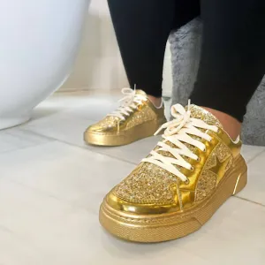 Everything That Glitters Sneakers In Gold