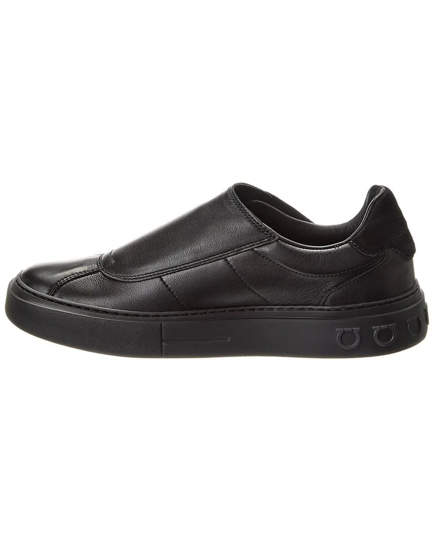 Ferragamo Lima Vit Saddle Sport Costa Leather Sneaker