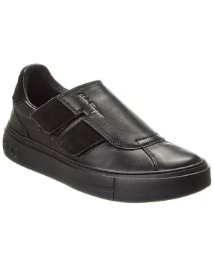 Ferragamo Lima Vit Saddle Sport Costa Leather Sneaker