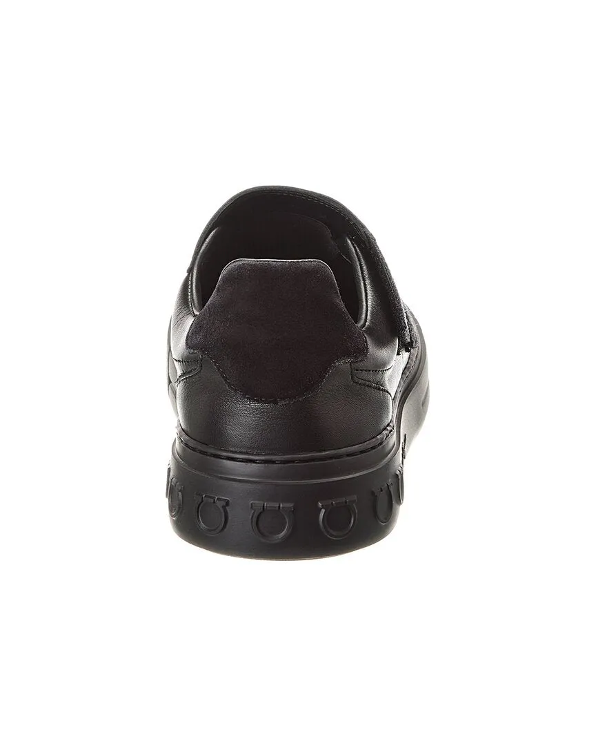 Ferragamo Lima Vit Saddle Sport Costa Leather Sneaker