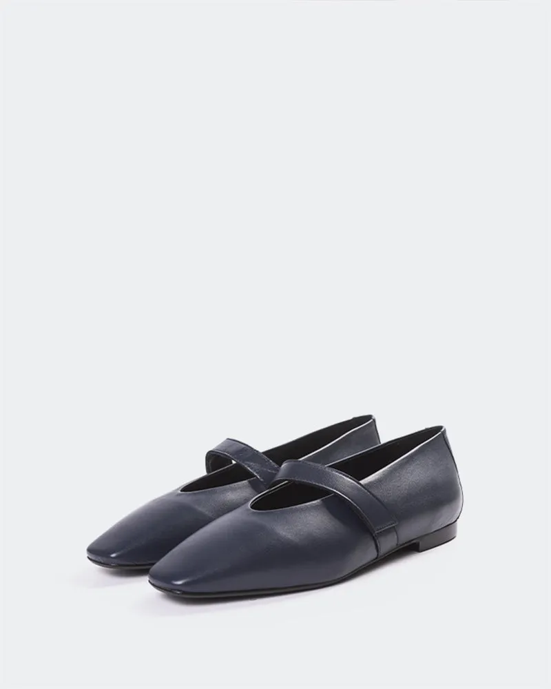 Flordeliz Navy Leather