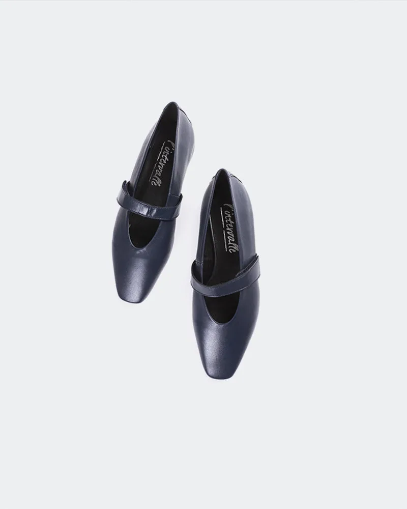 Flordeliz Navy Leather