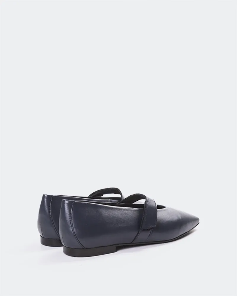 Flordeliz Navy Leather