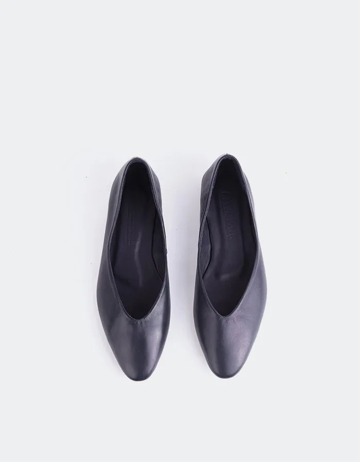 Glissandra Navy Leather