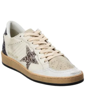 Golden Goose Ball Star Leather & Glitter Sneaker