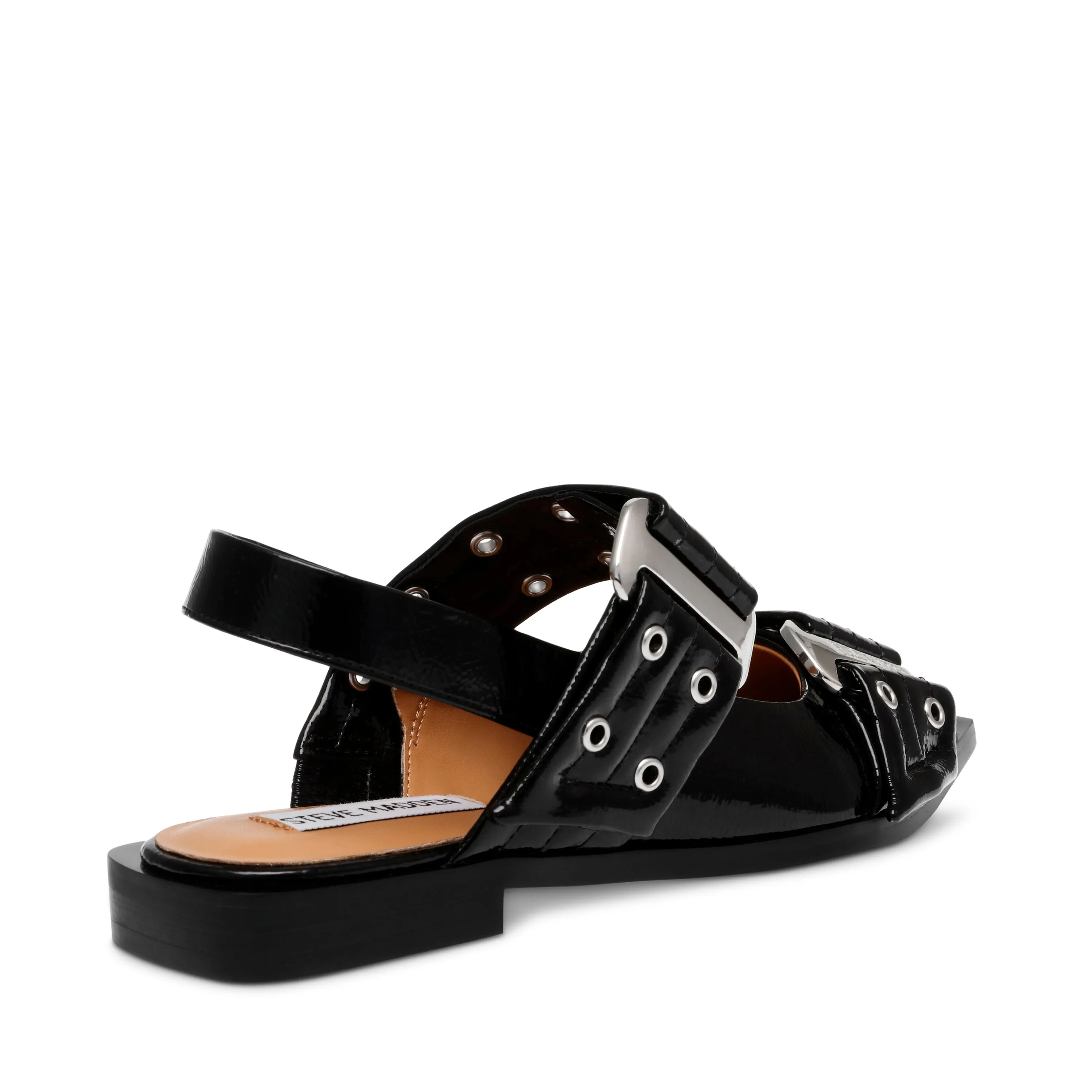 Grand Ave Flat Shoe BLACK PATENT