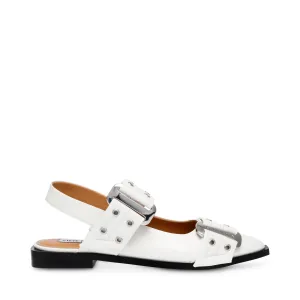 Grand Ave Flat Shoe WHITE PATENT
