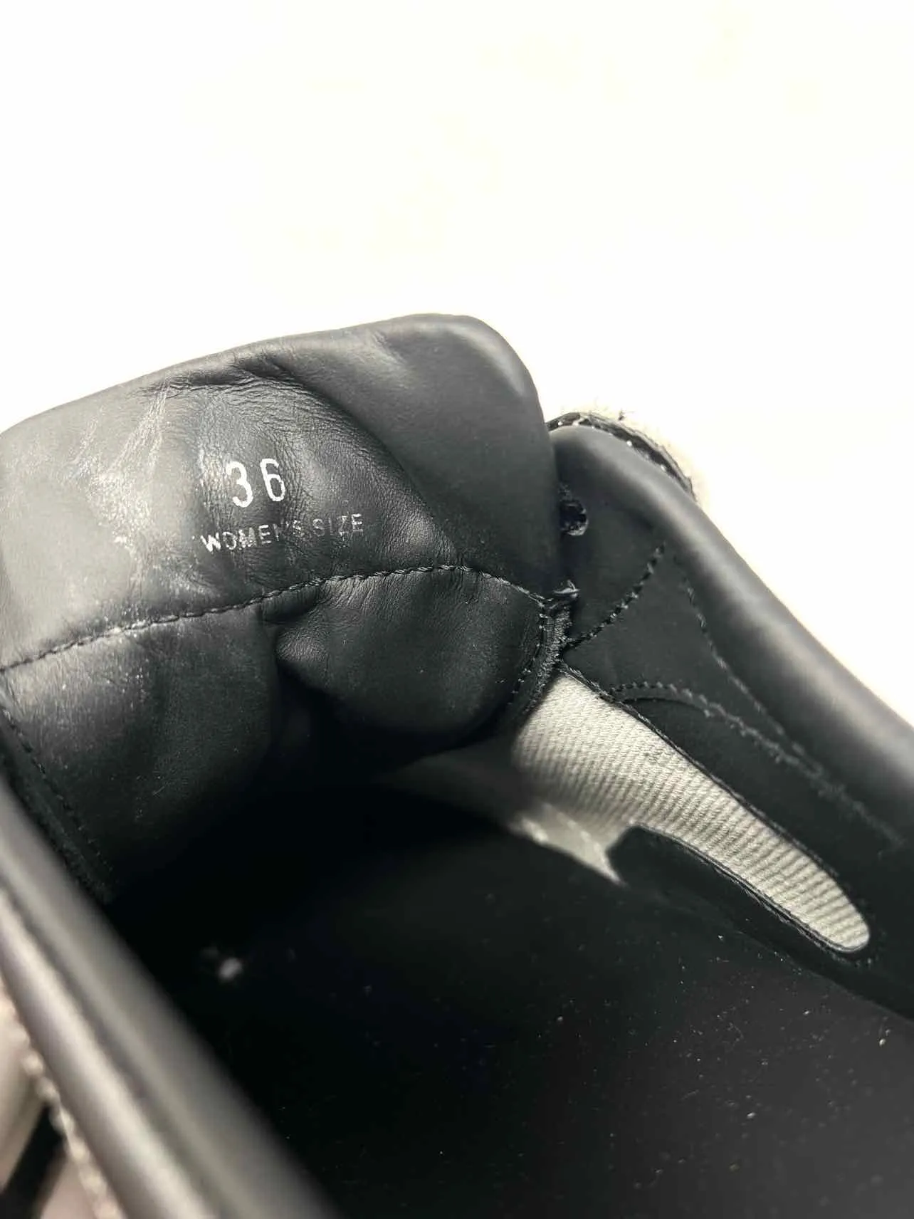 Hogan Size 6 Black/Silver Color Block Lace-Up Designer Sneakers