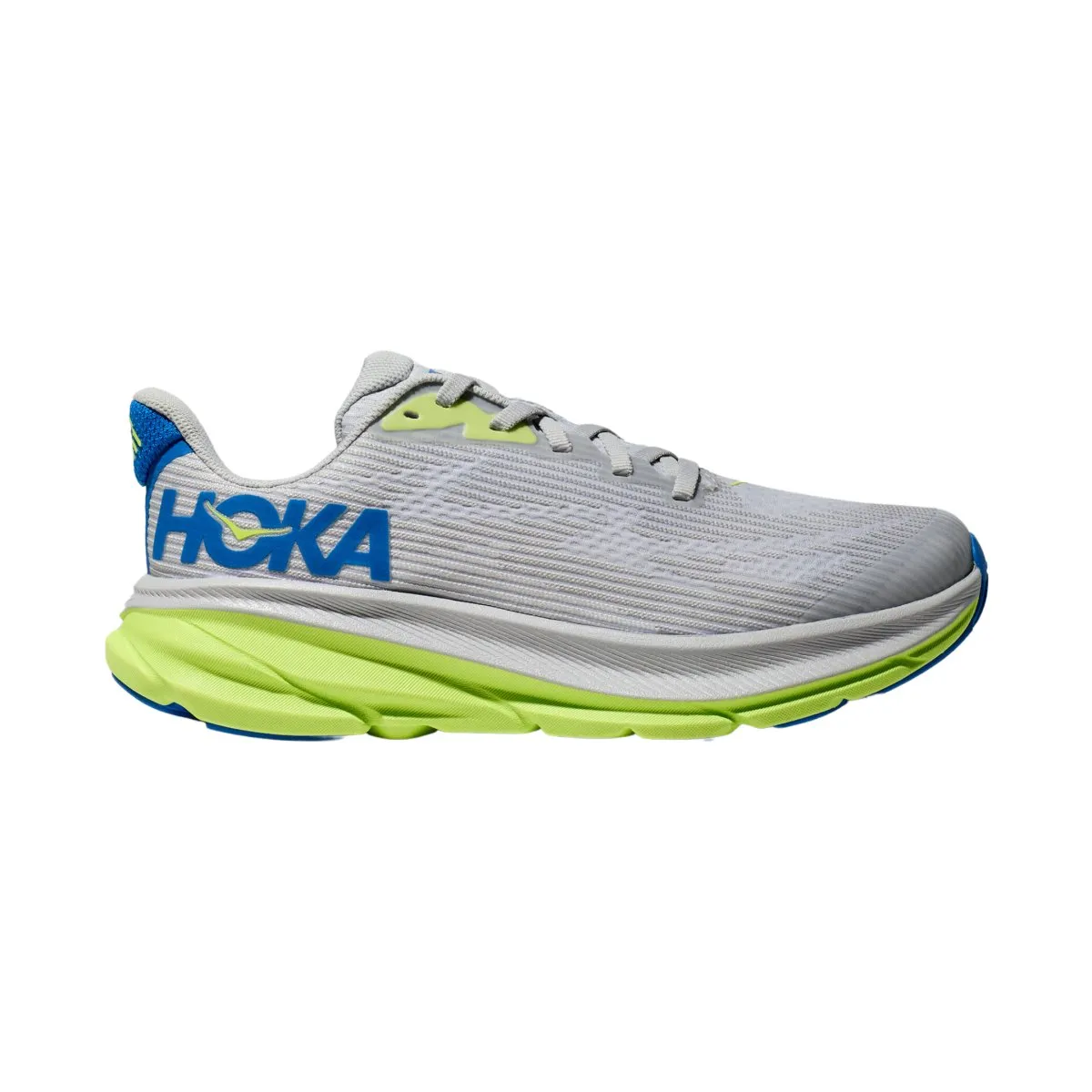 Hoka One One Kid's (Grade School) Clifton 9 Stardust/Electric Cobalt
