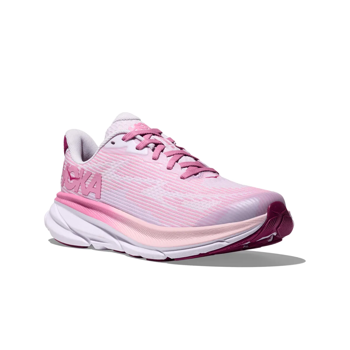 Hoka One One Kid's (Grade School) Clifton 9 Starlight Glow/Wildflower