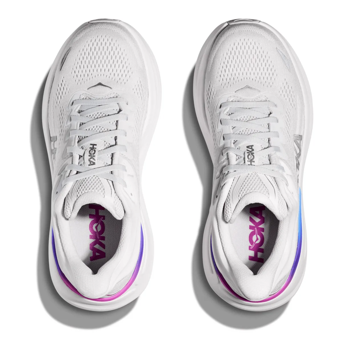 Hoka One One Women's Bondi 9 Cosmic Grey/White