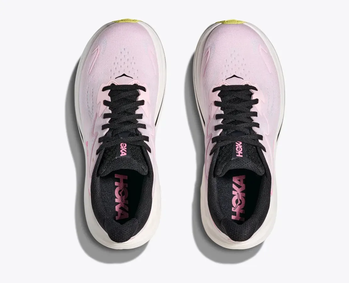 Hoka Women's Clifton 10 Sneaker in Carnation/Starlight Glow