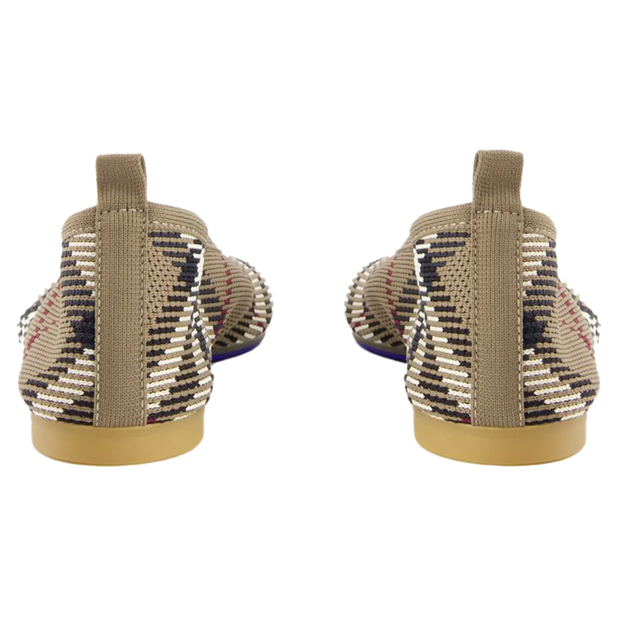 Knit Baby 05 Check Ballerinas - Burberry - Nylon - Neutral