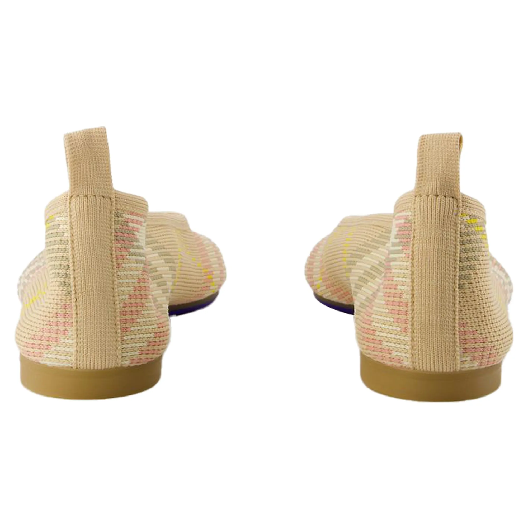 Knit Baby 05 Check Ballerinas - Burberry - Nylon - Pink