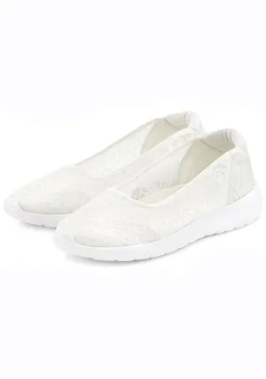LASCANA Women's Slip On Lace Sneakers