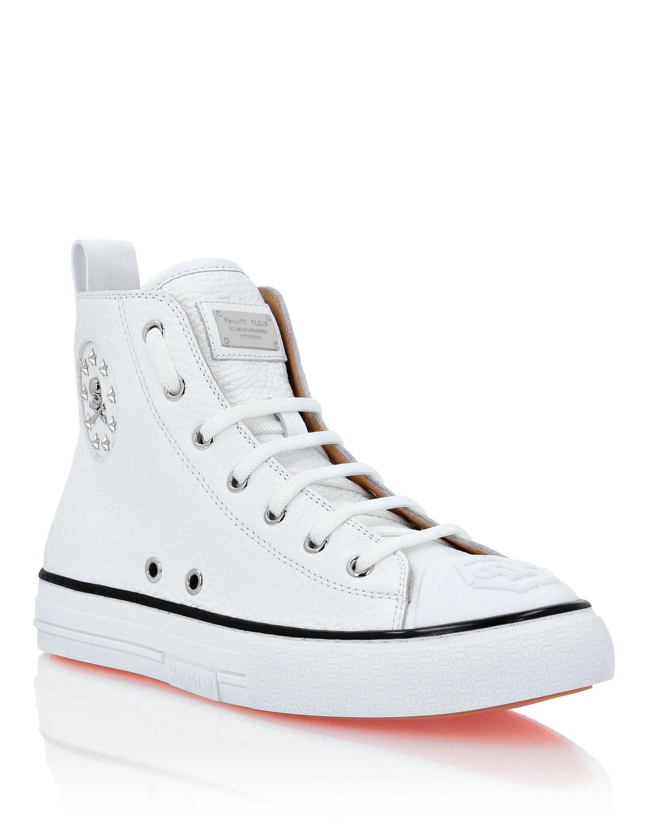Leather Hi-Top Sneakers Megastar