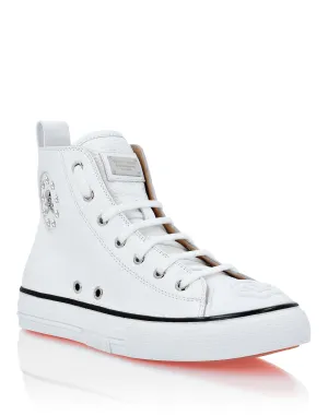 Leather Hi-Top Sneakers Megastar