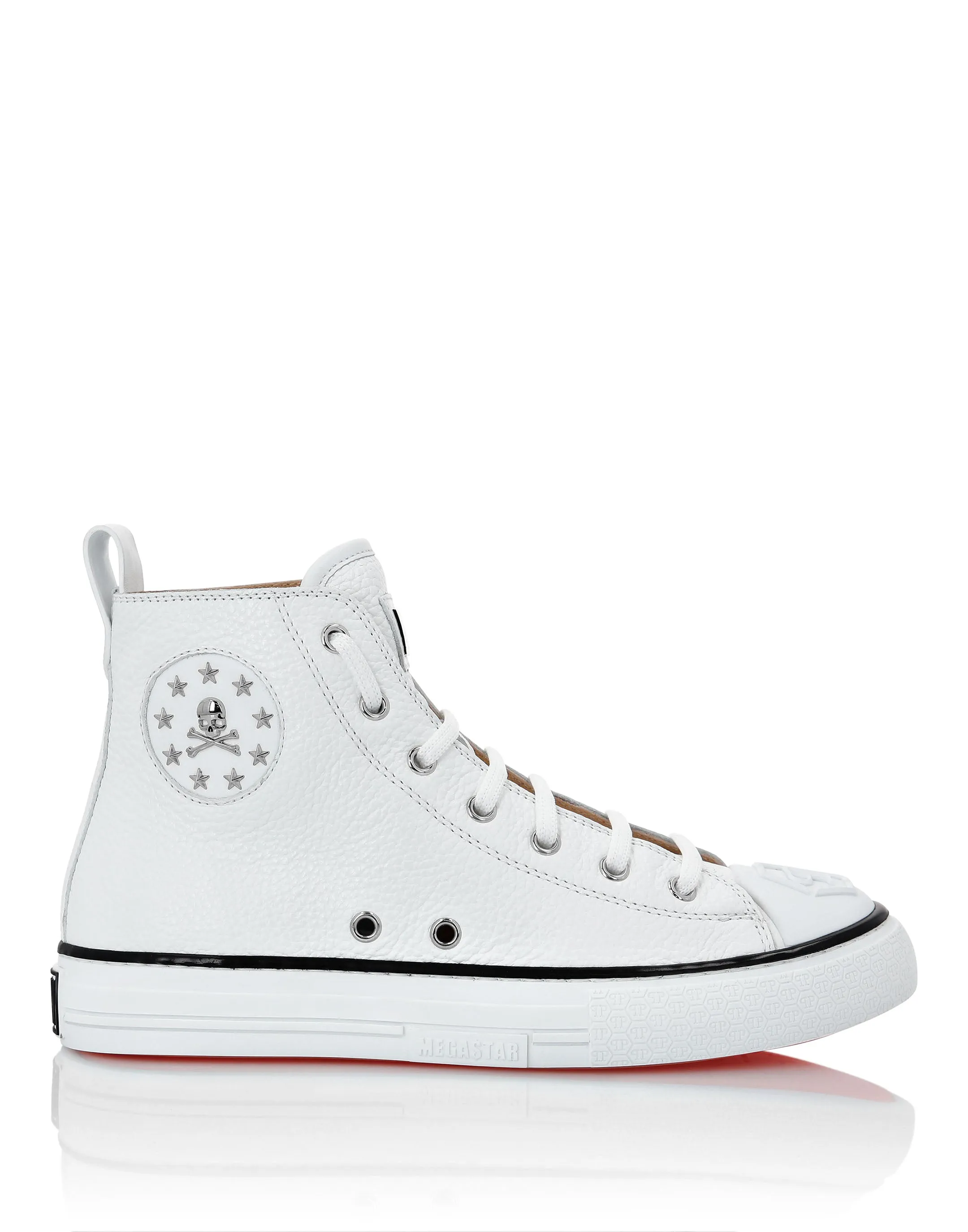 Leather Hi-Top Sneakers Megastar