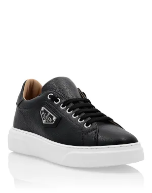 Leather Lo-Top Sneakers Iconic Plein
